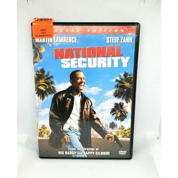National Security DVD 2003 Full Screen Martin Lawrence Steve Zahn No Scratches - Picture 1 of 10